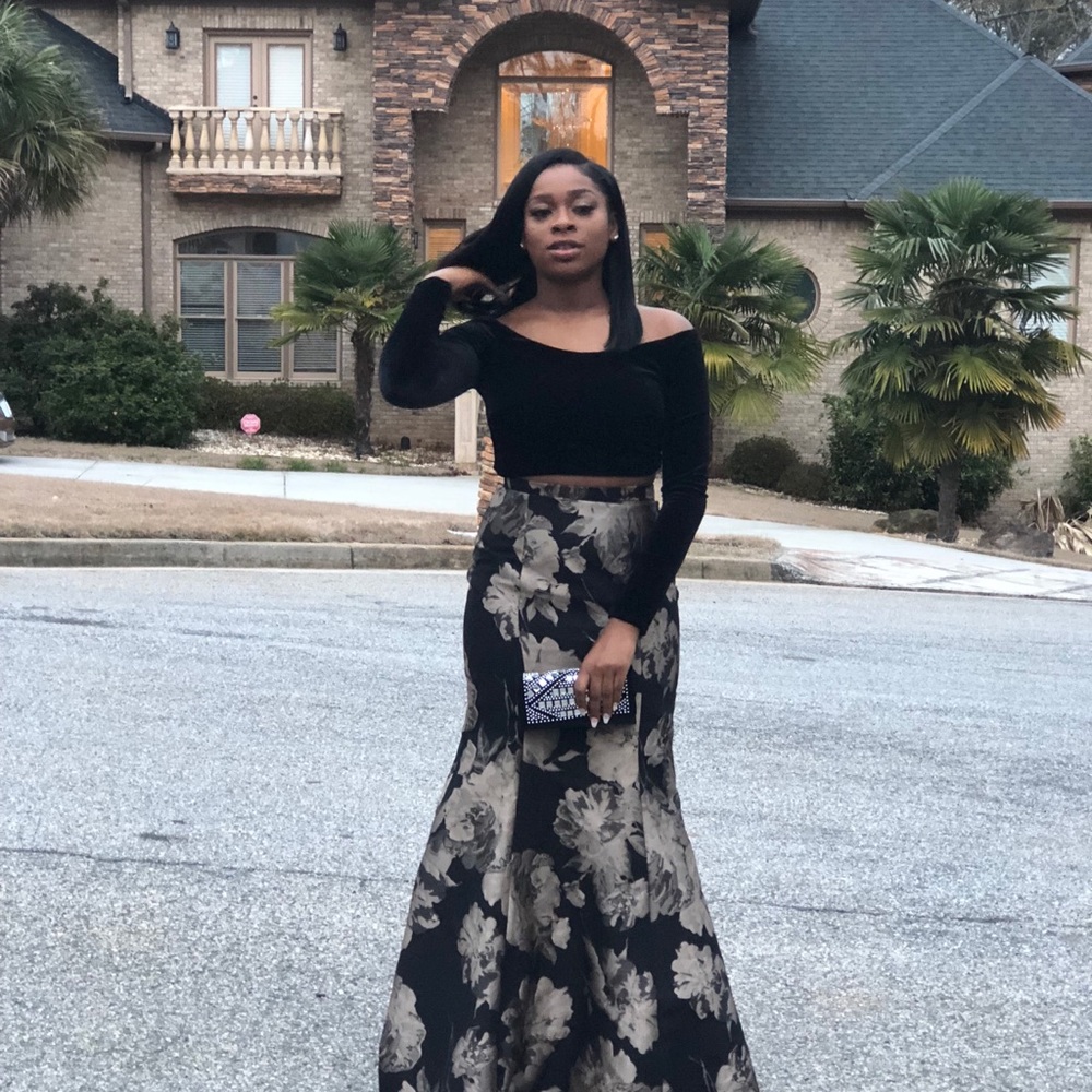 2 piece prom dress